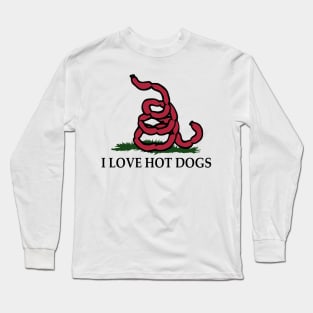 I Love Hot Dogs Long Sleeve T-Shirt